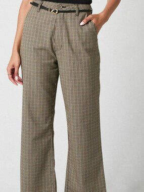 Rolla's Heidi Pant in Brown Check in M (AU 10)
